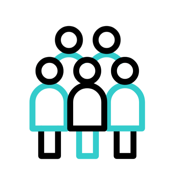 Group of people with varying sizes